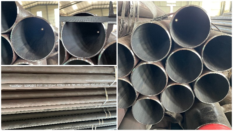 Exportação industrial de tubos de aço sem costura
