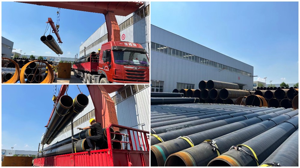 Exportação de tubos de aço padrão industrial