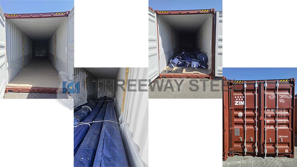 Exportação de tubos de aço sem costura para a Arábia Saudita