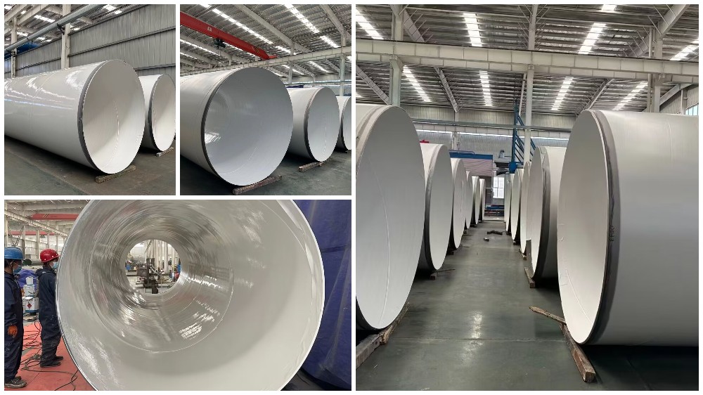 Exportação de tubos de aço SSAW para entrega de água na África