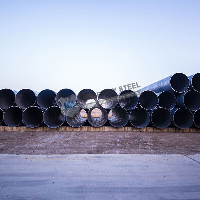 Processamento de superfície de tubo de aço em espiral